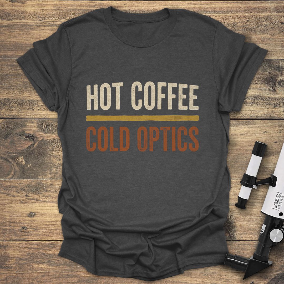 Hot Coffee Cold Optics - Dark heather T-Shirt