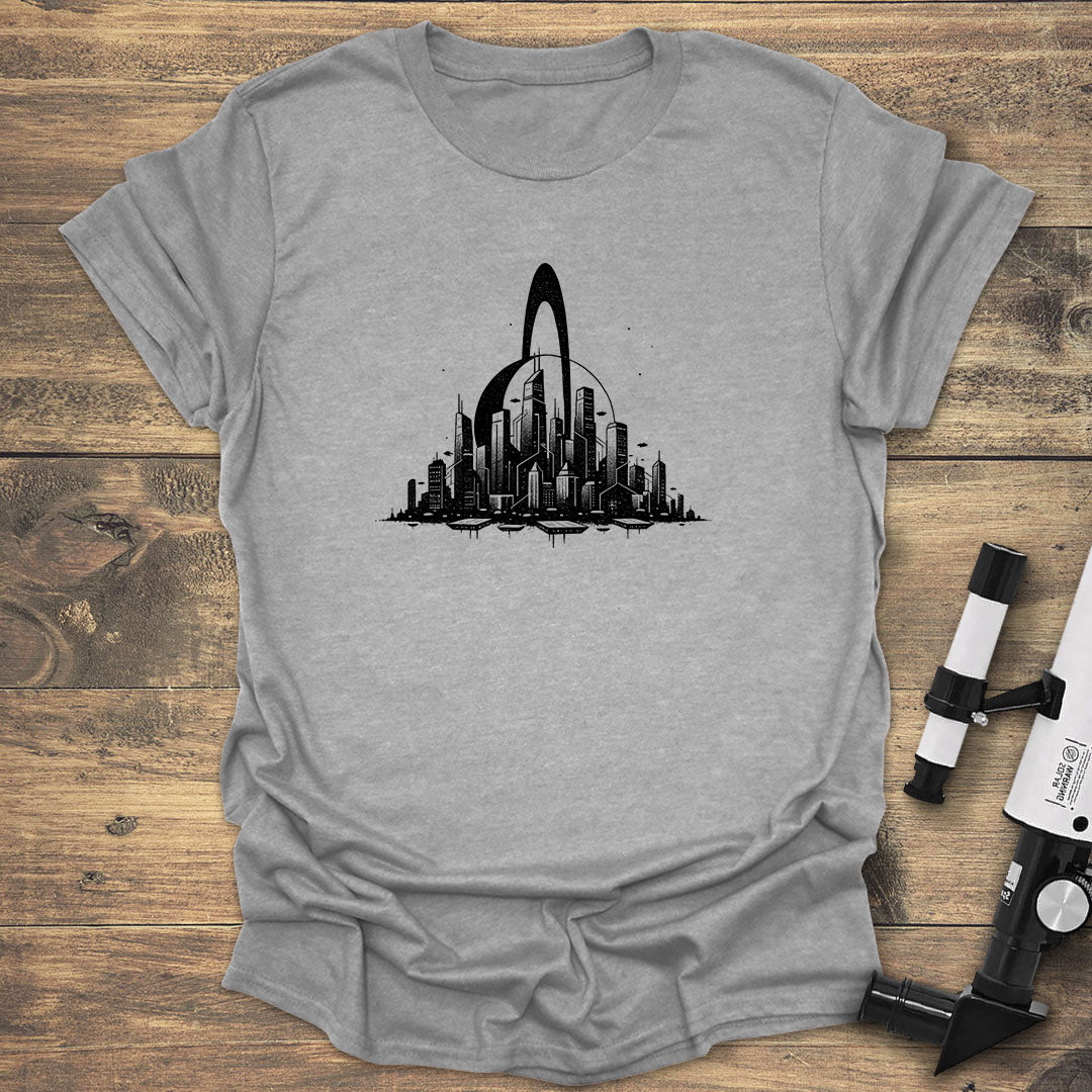 Saturns City View - Sport Grey T-Shirt