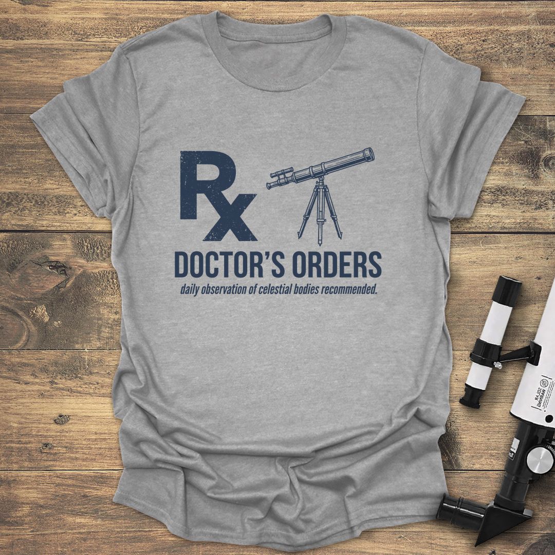 Doctors Orders Telescope - Sport Grey T-Shirt