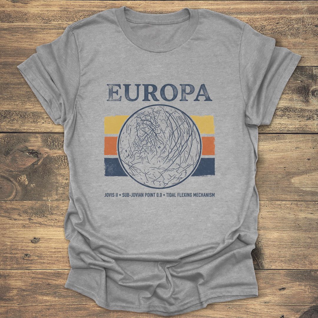 Europa Jovis II Jupiter Moon - Sport Grey T-Shirt