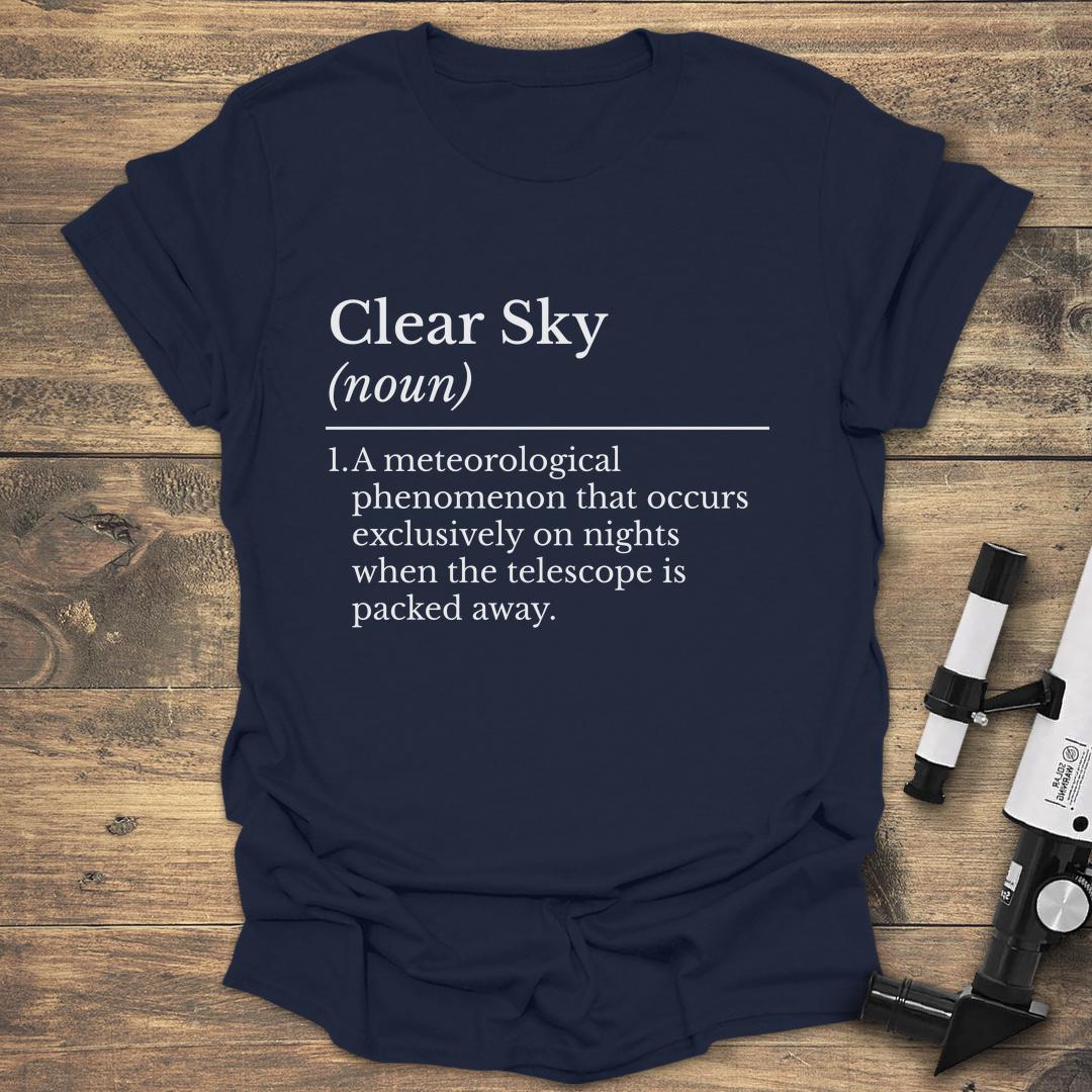 Clear Sky Definition - Navy T-Shirt