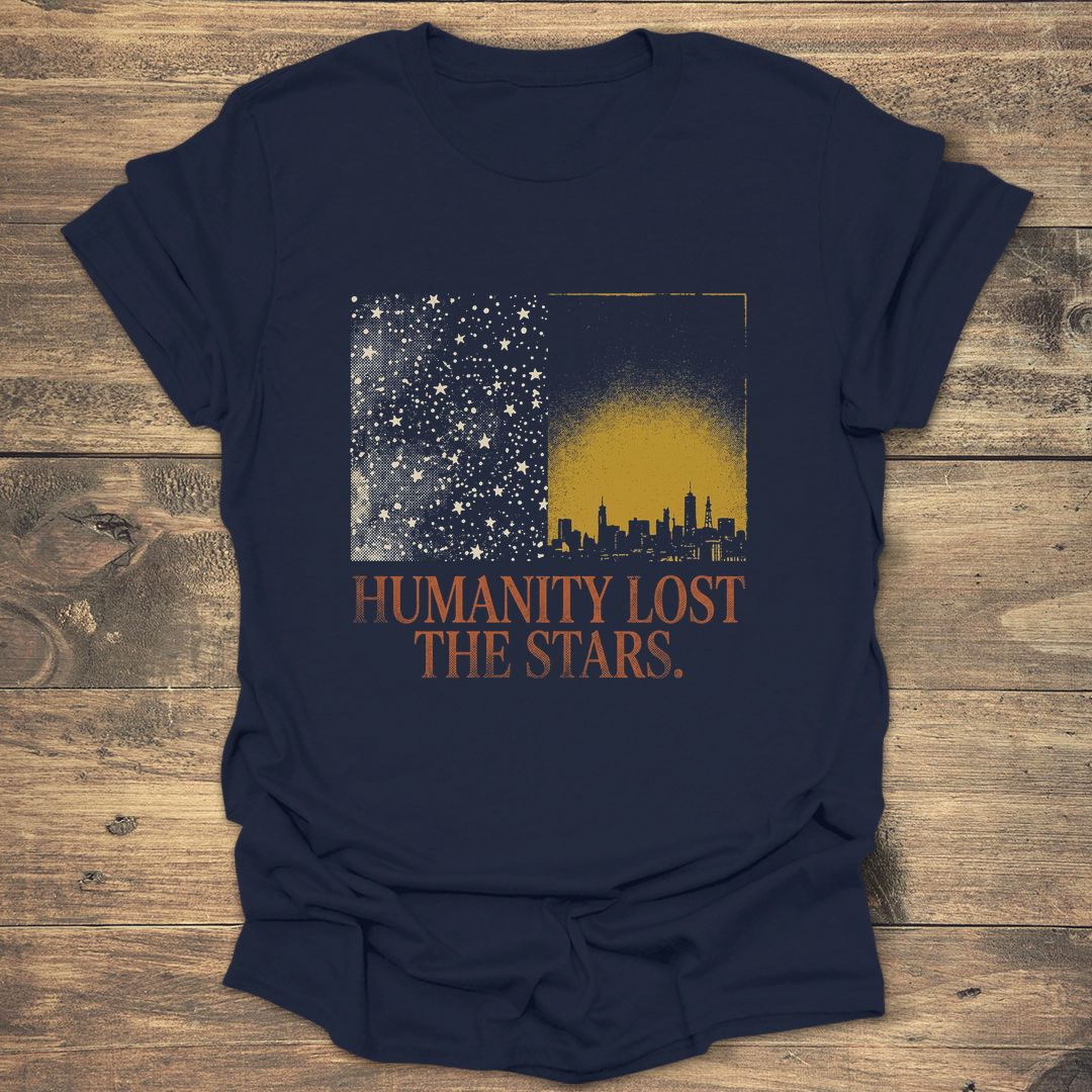 Humanity Lost The Stars - Navy T-Shirt