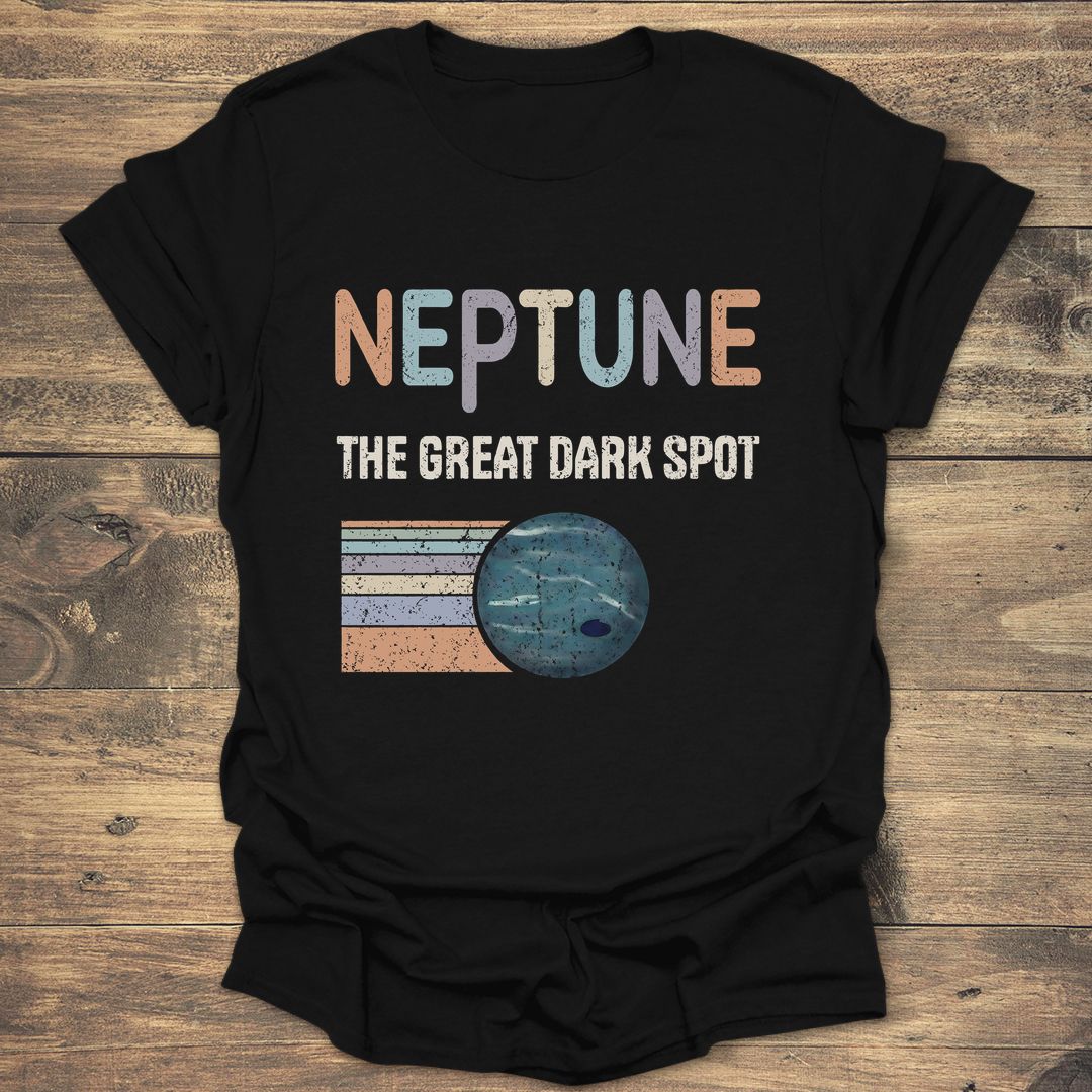 Neptune The Great Dark Spot - Black T-Shirt