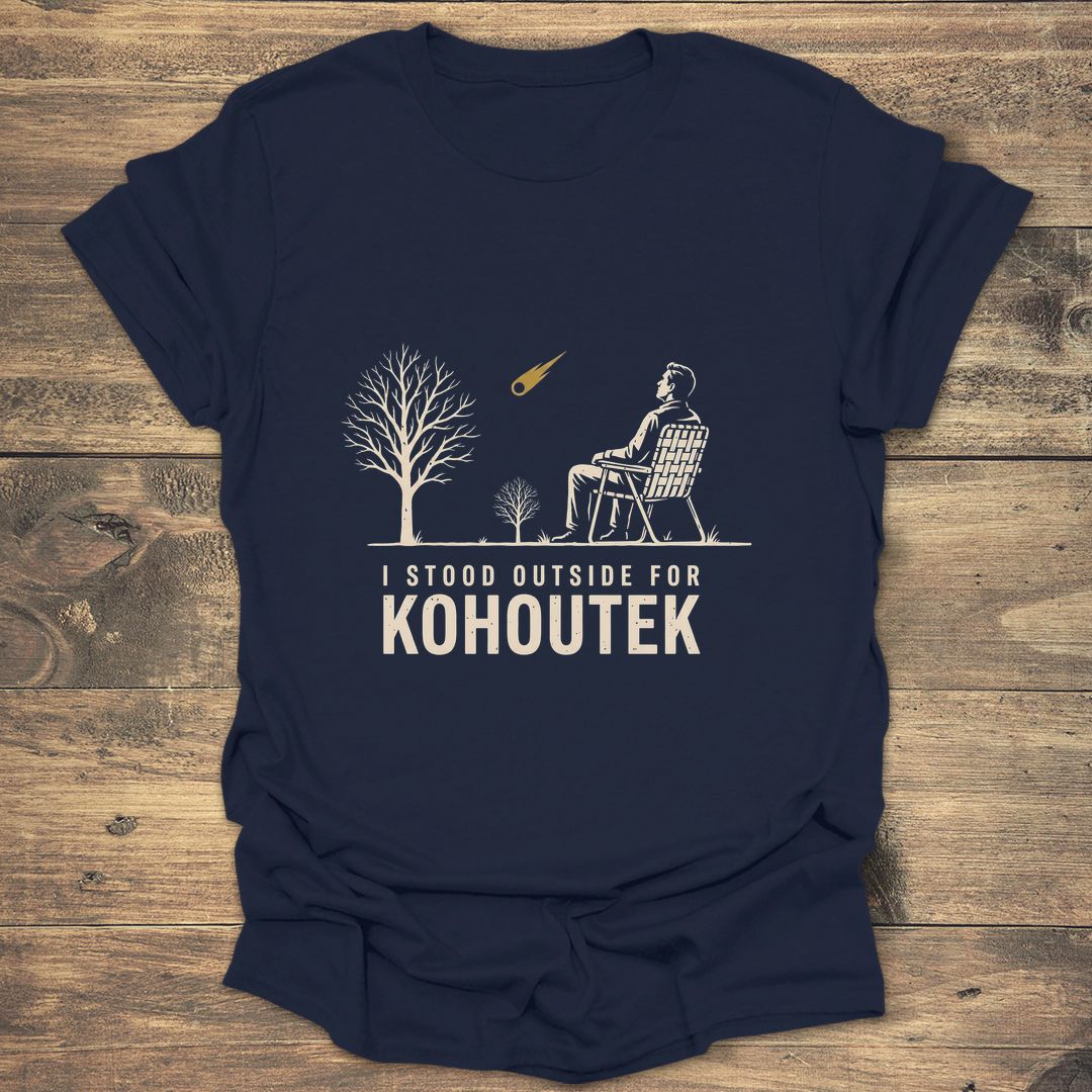 I Stood Outside for Kohoutek - Navy t-shirt