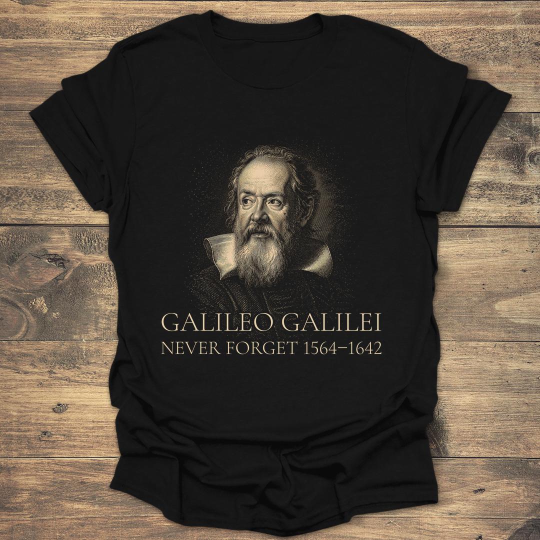 Galileo Galilei Never Forget - Black T-Shirt