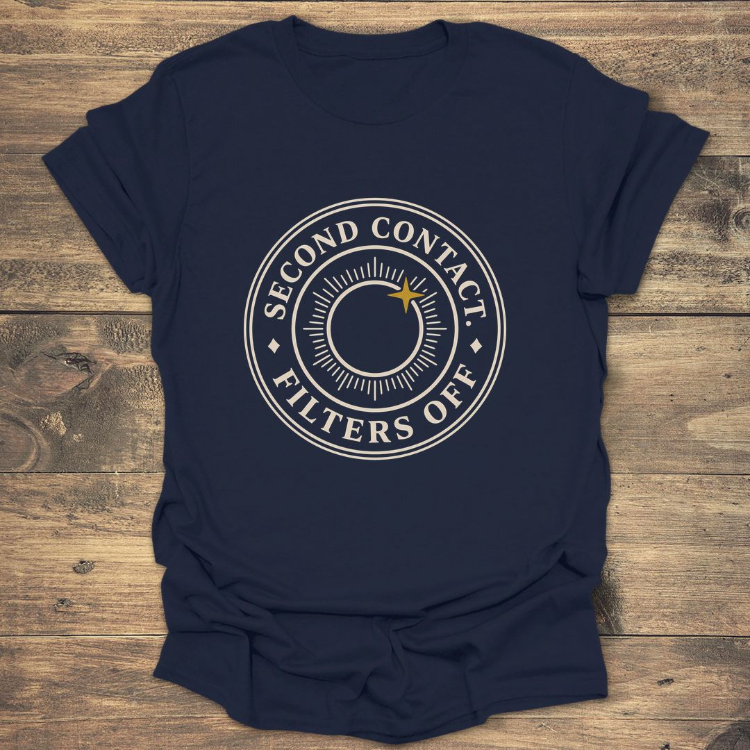 Second Contact Filters Off - Navy T-Shirt