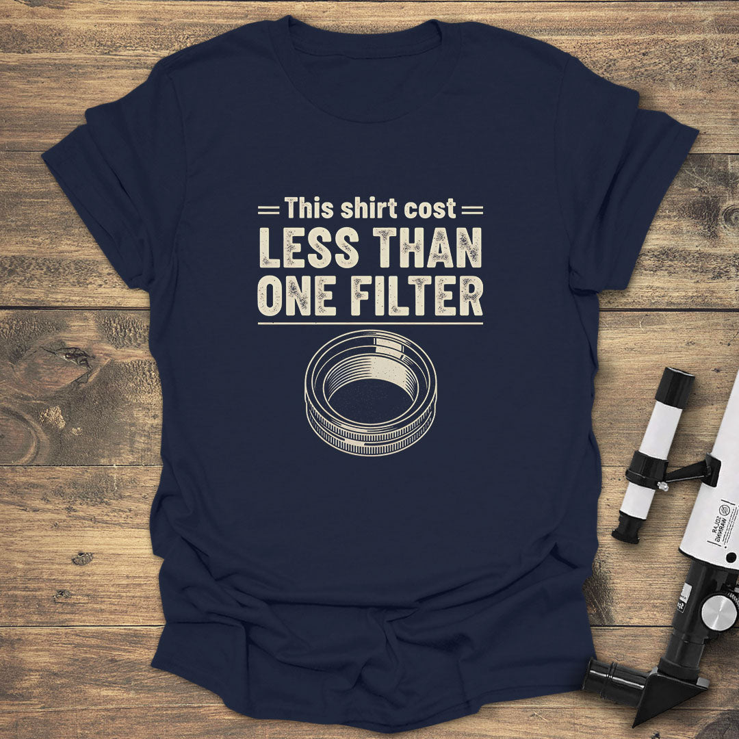 Less Than One Filter - Navy T-Shirt