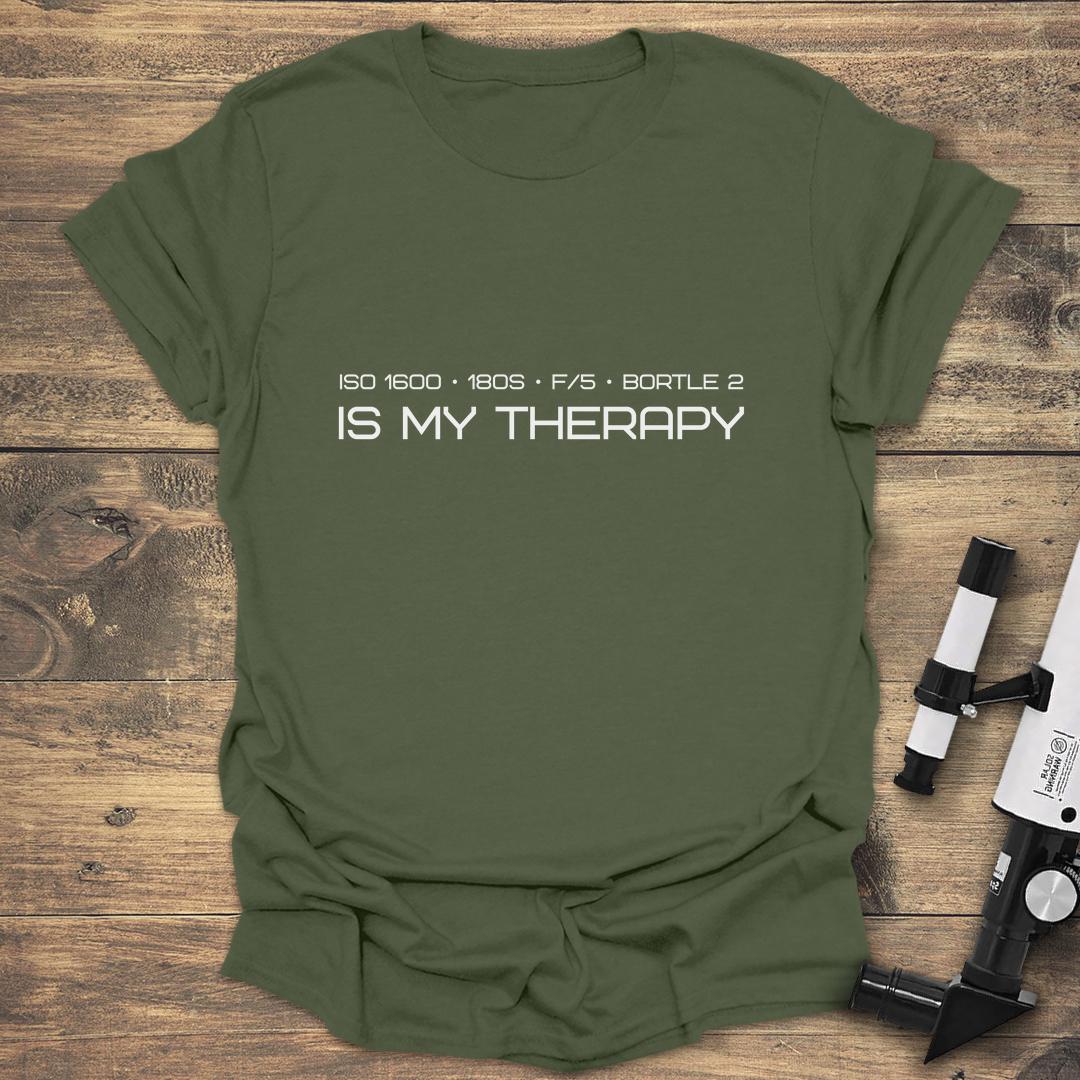ISO 1600 180s F/5 Bortle 2 Is My Therapy - Military Green T-Shirt