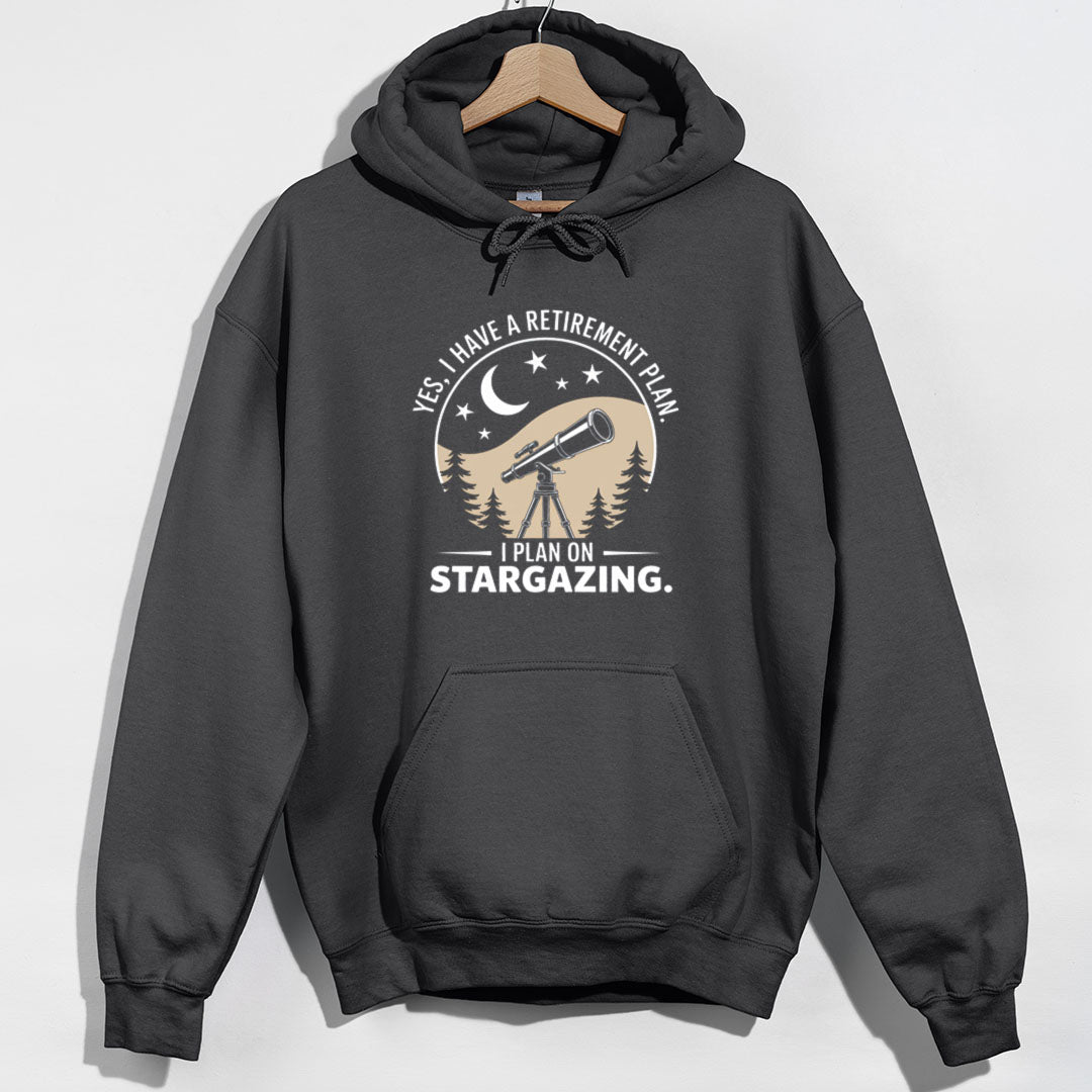 I Plan on Stargazing Hoodie - Charcoal Hoodie