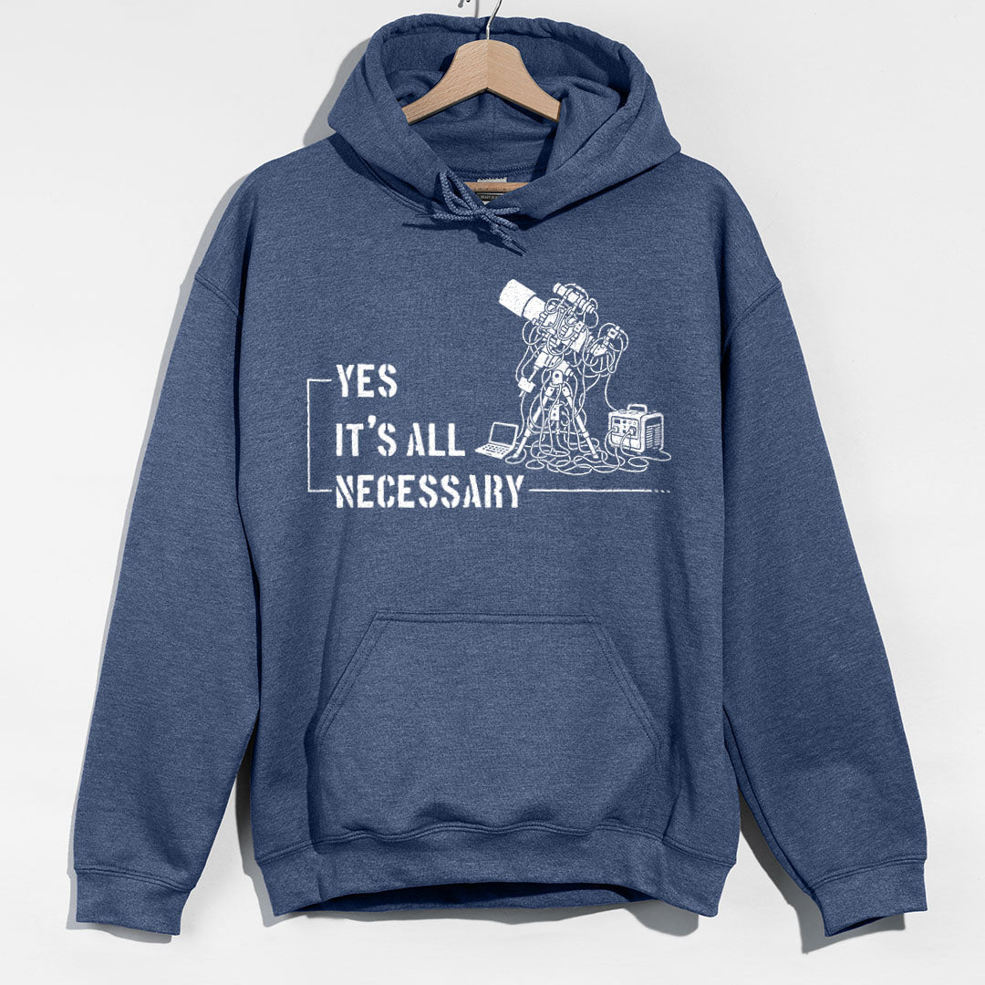 Necessary Telescope Hoodie - Heather Navy Hoodie