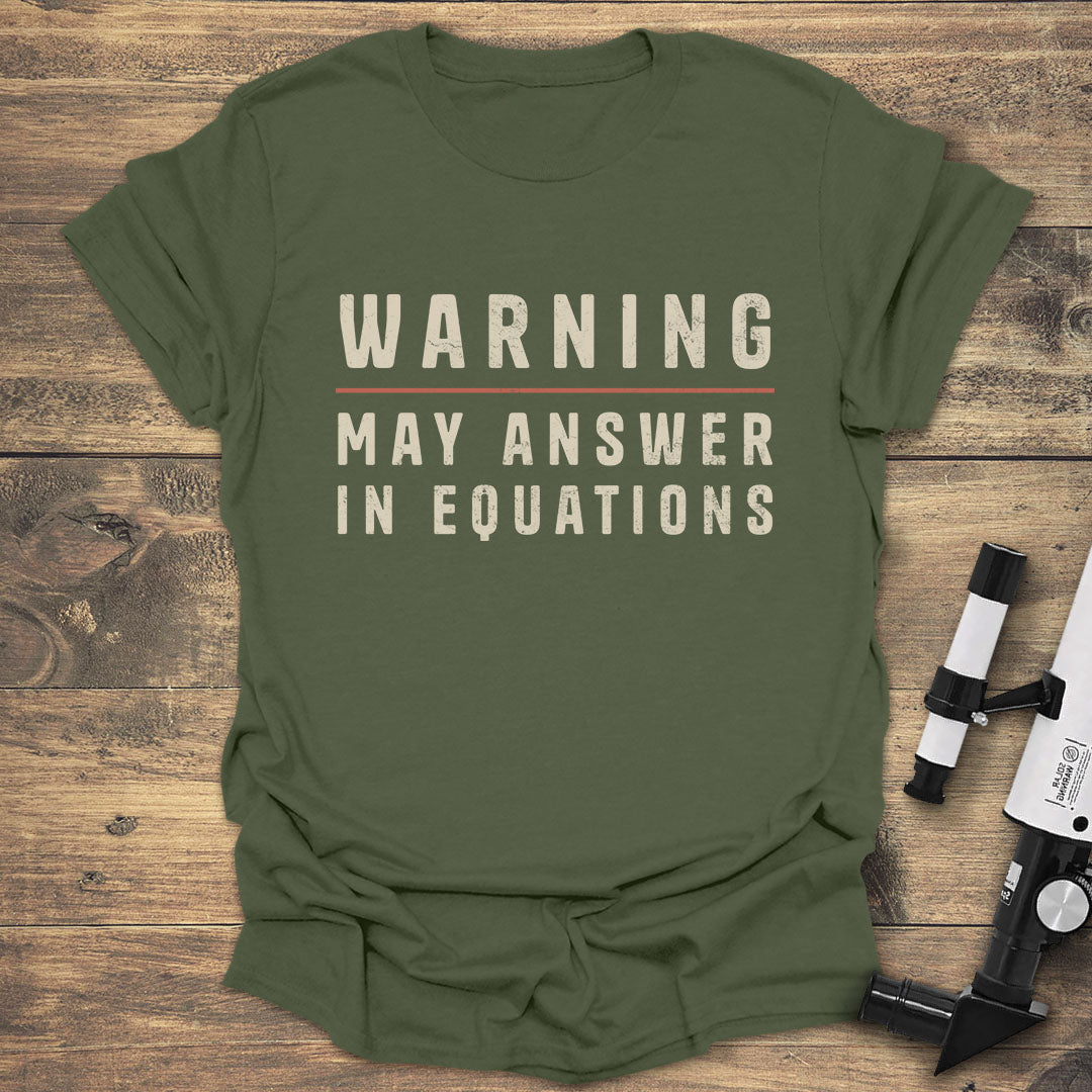 Warning May Answer in Equations