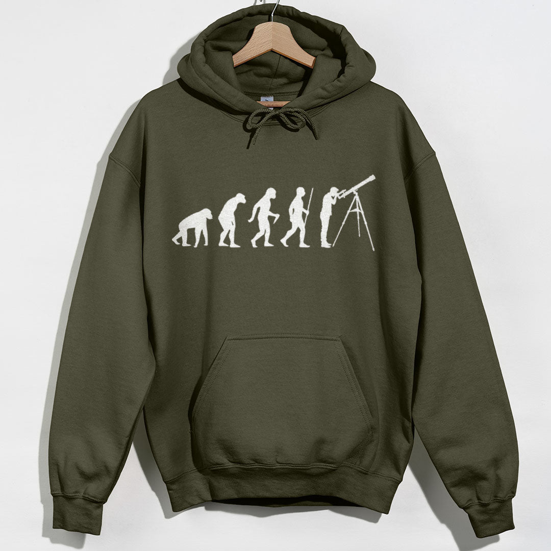 Evolution to Astronomy Hoodie - Military Green Hoodie