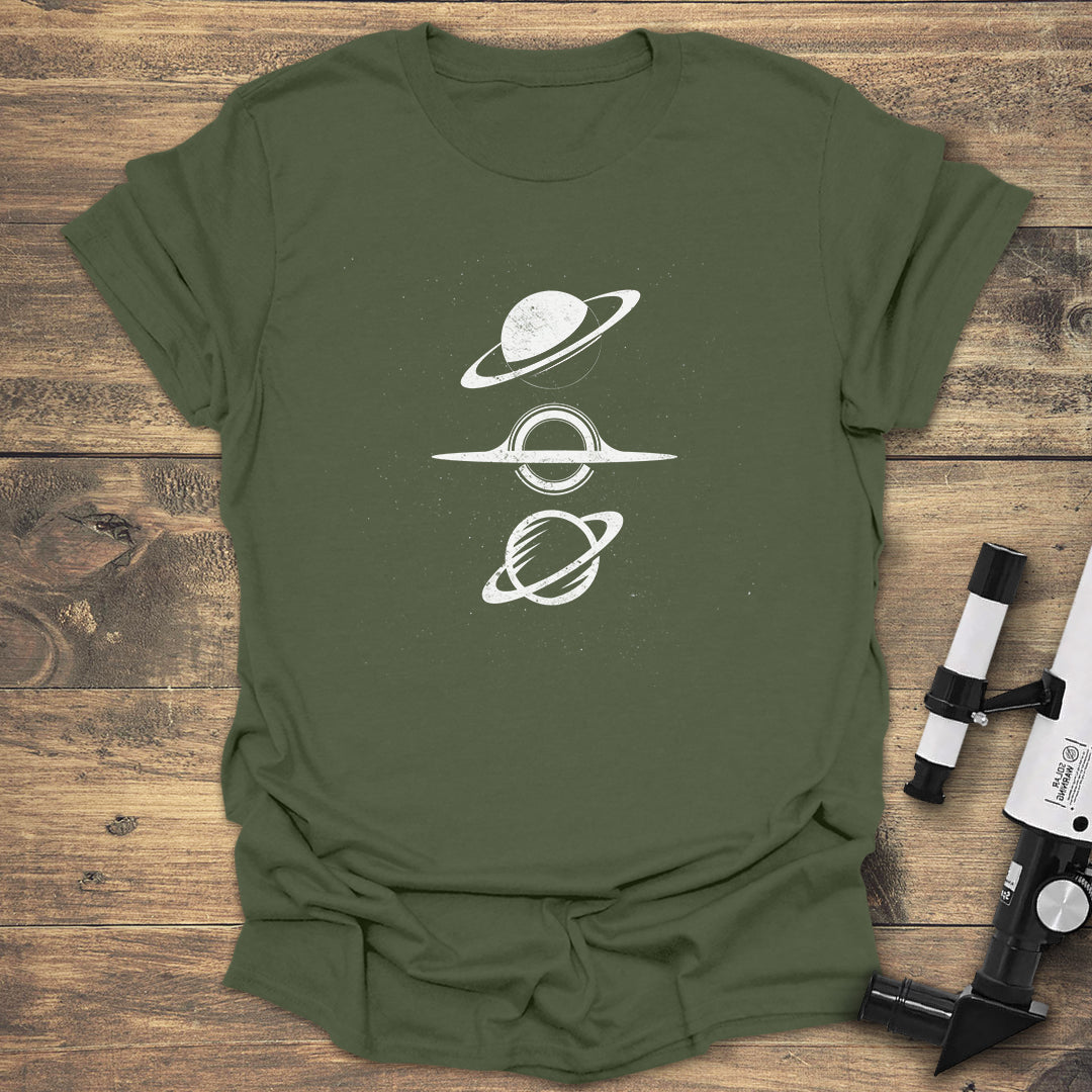 Minimalist Saturn & Black Hole