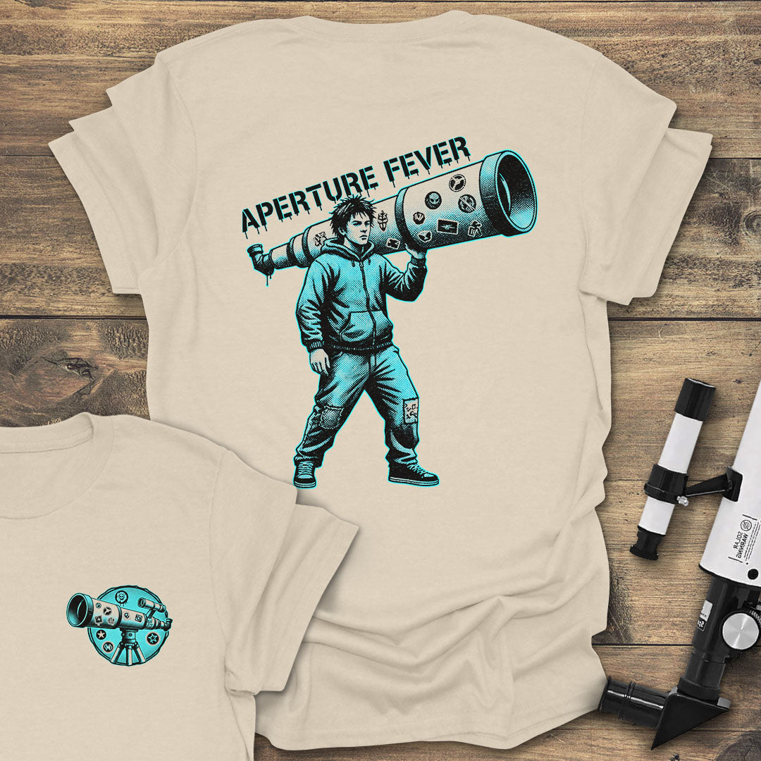 Aperture Fever Heavyweight Stargazer - Natural T-Shirt