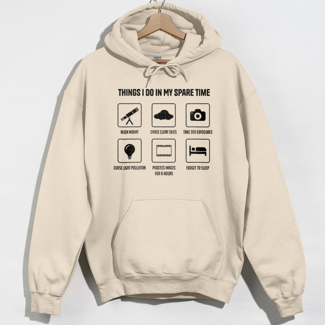 Astrophotography Spare Time Hoodie - Sand Hoodie