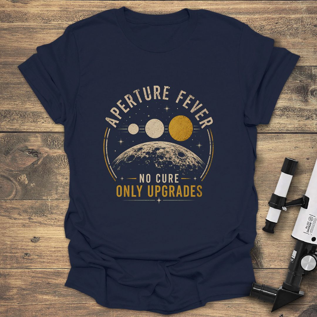 Aperture Fever No Cure - Navy t-shirt