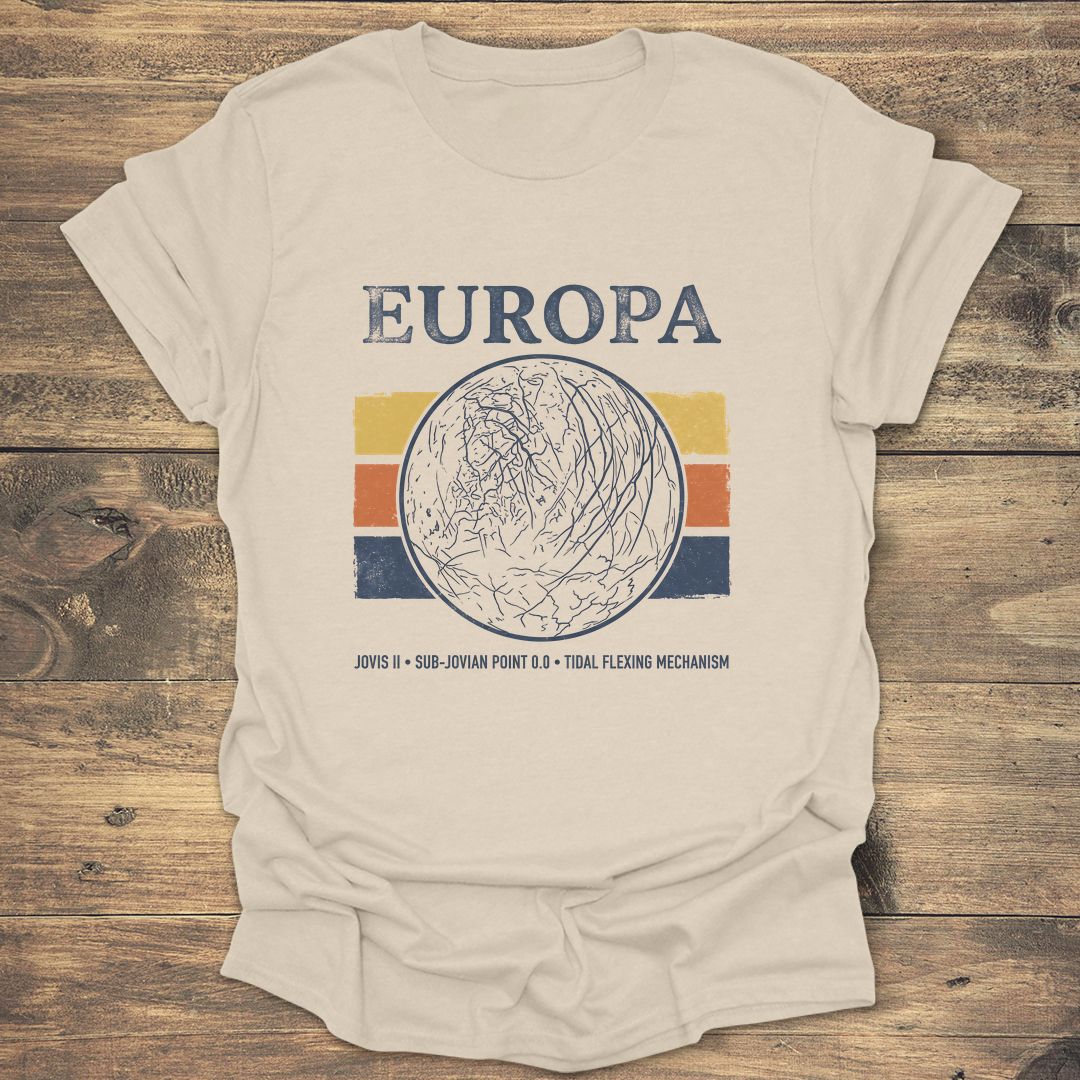 Europa Jovis II Jupiter Moon - Natural T-Shirt