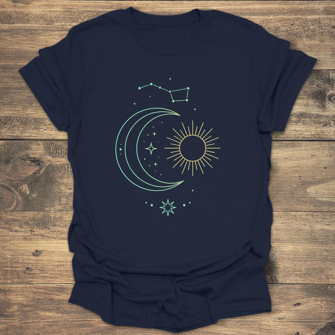 Luminous Skyward Alignment - Navy T-Shirt