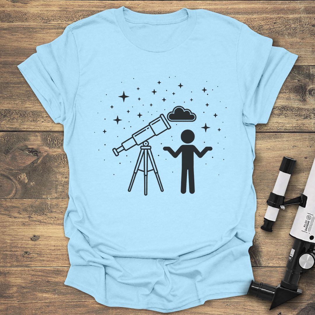 Cloudy Night Shrug - Light Blue t-shirt
