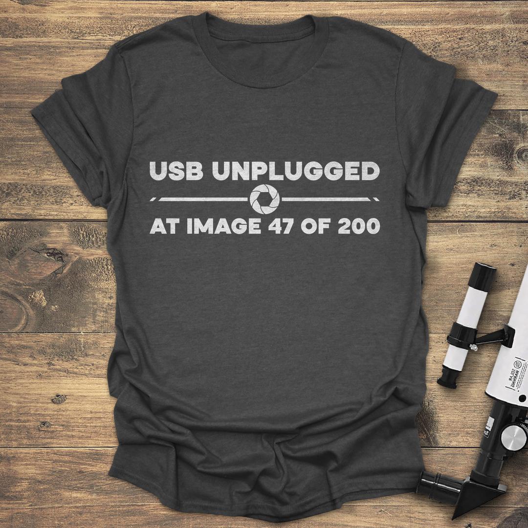 USB Unplugged At Image 47 Of 200 - Dark heather T-Shirt