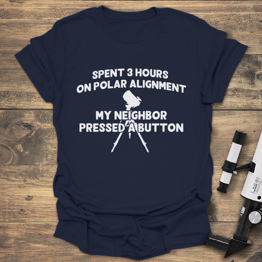 Polar Alignment vs Smart Telescope - Navy T-Shirt
