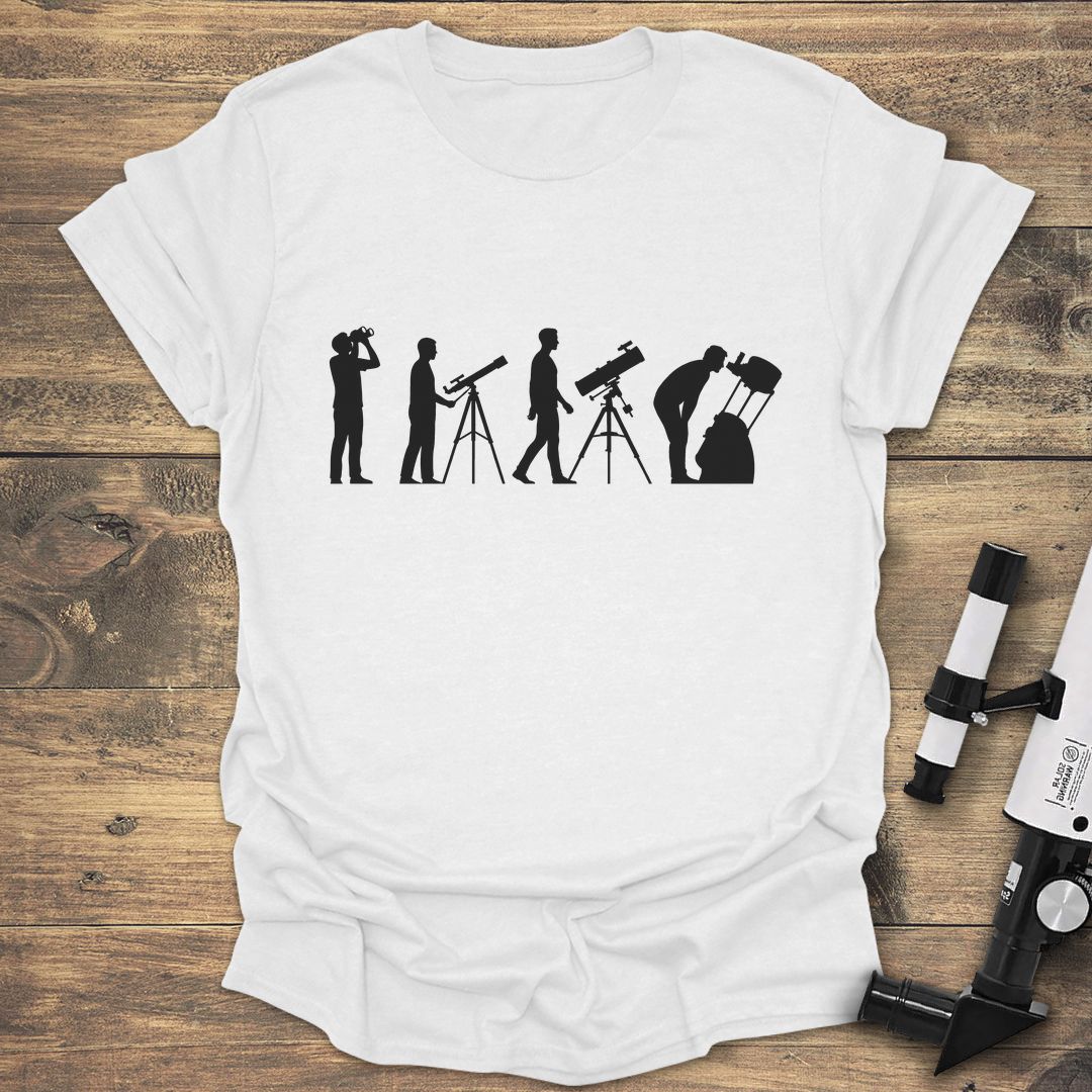 Evolution of an Astronomer - White t-shirt