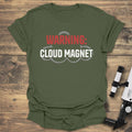 Warning Cloud Magnet - Military Green T-Shirt