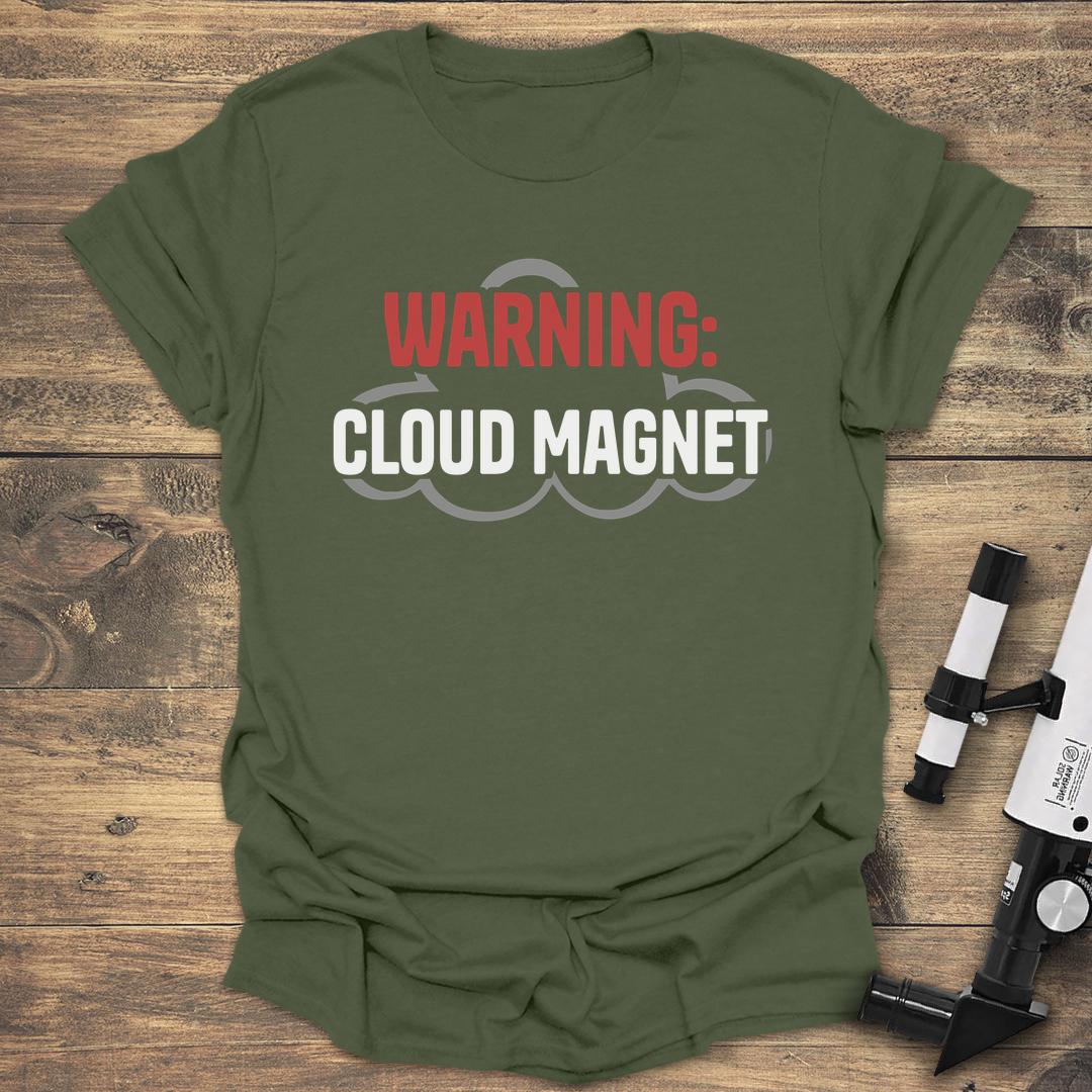 Warning Cloud Magnet - Military Green T-Shirt