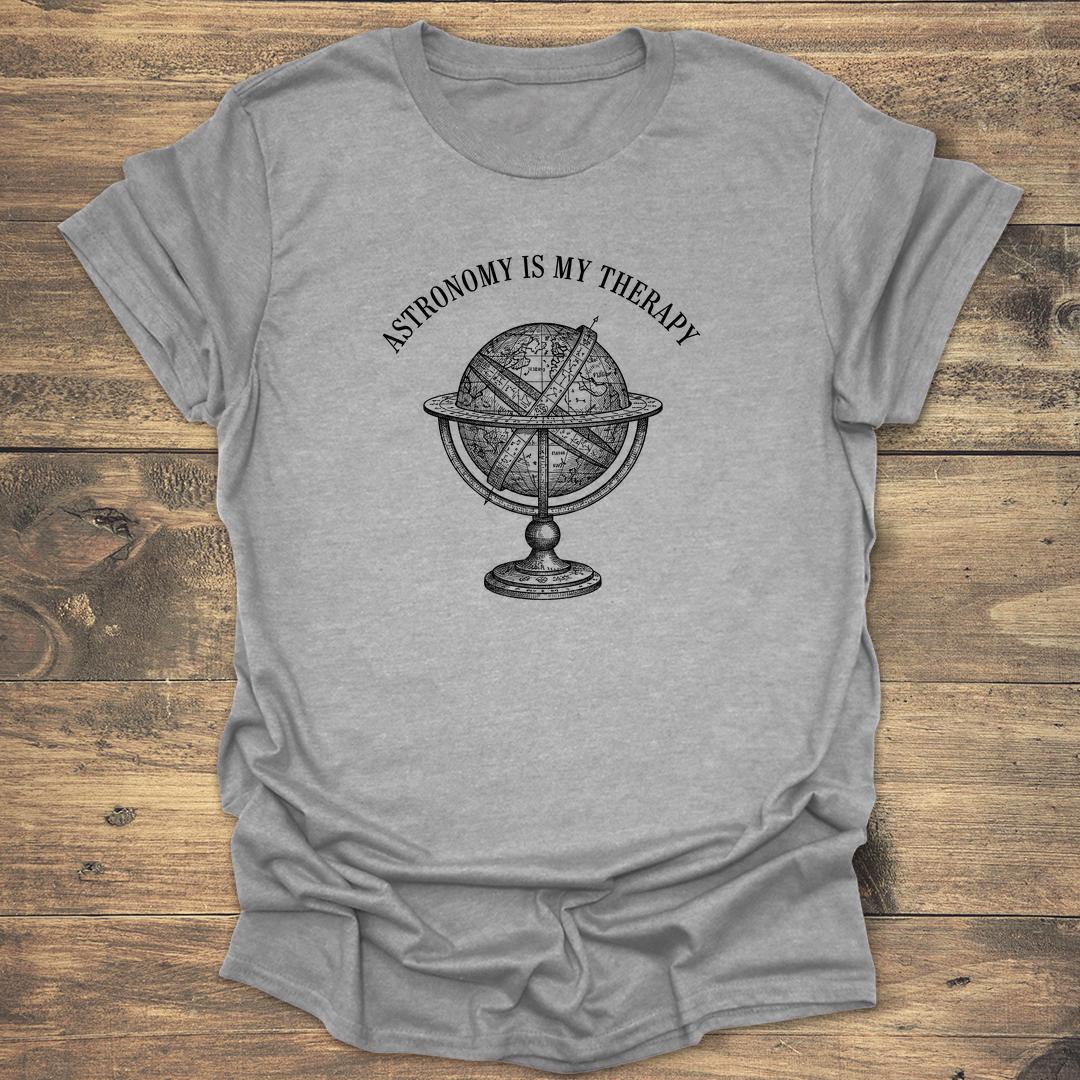 Astronomy Is My Therapy Vintage Armillary Globe - Sport Grey T-Shirt