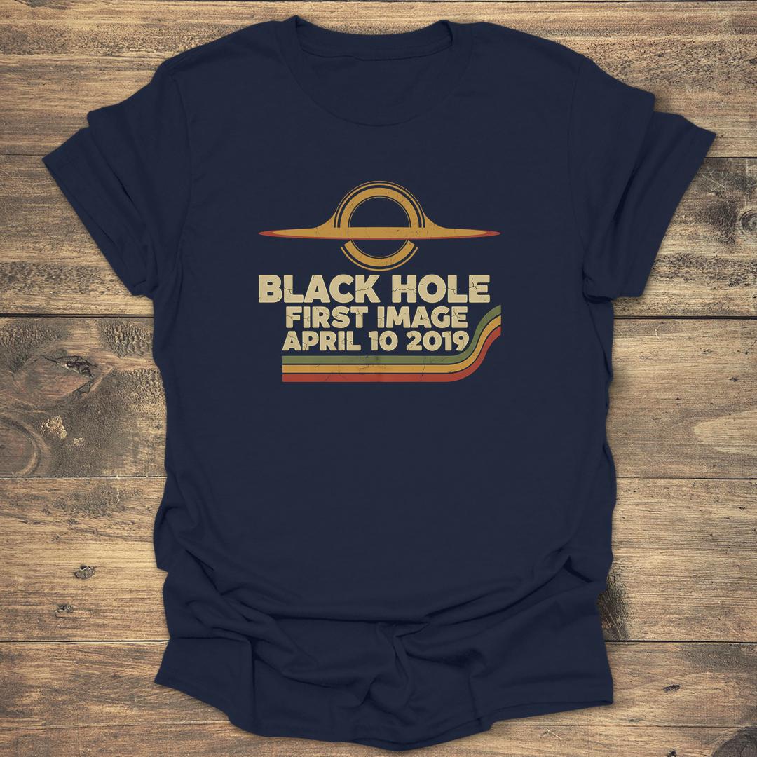 Black Hole First Image - Navy T-Shirt