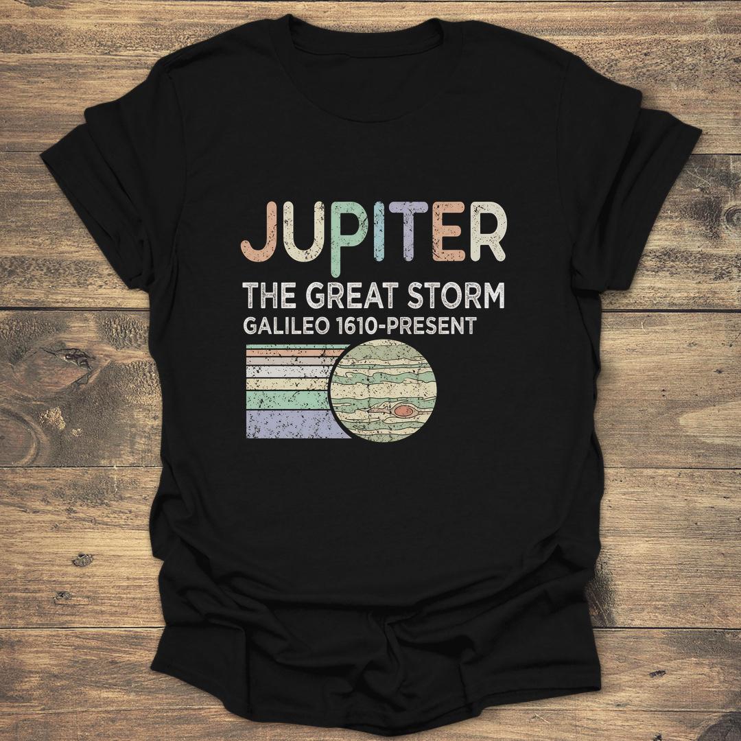 Jupiter The Great Storm - Black T-Shirt