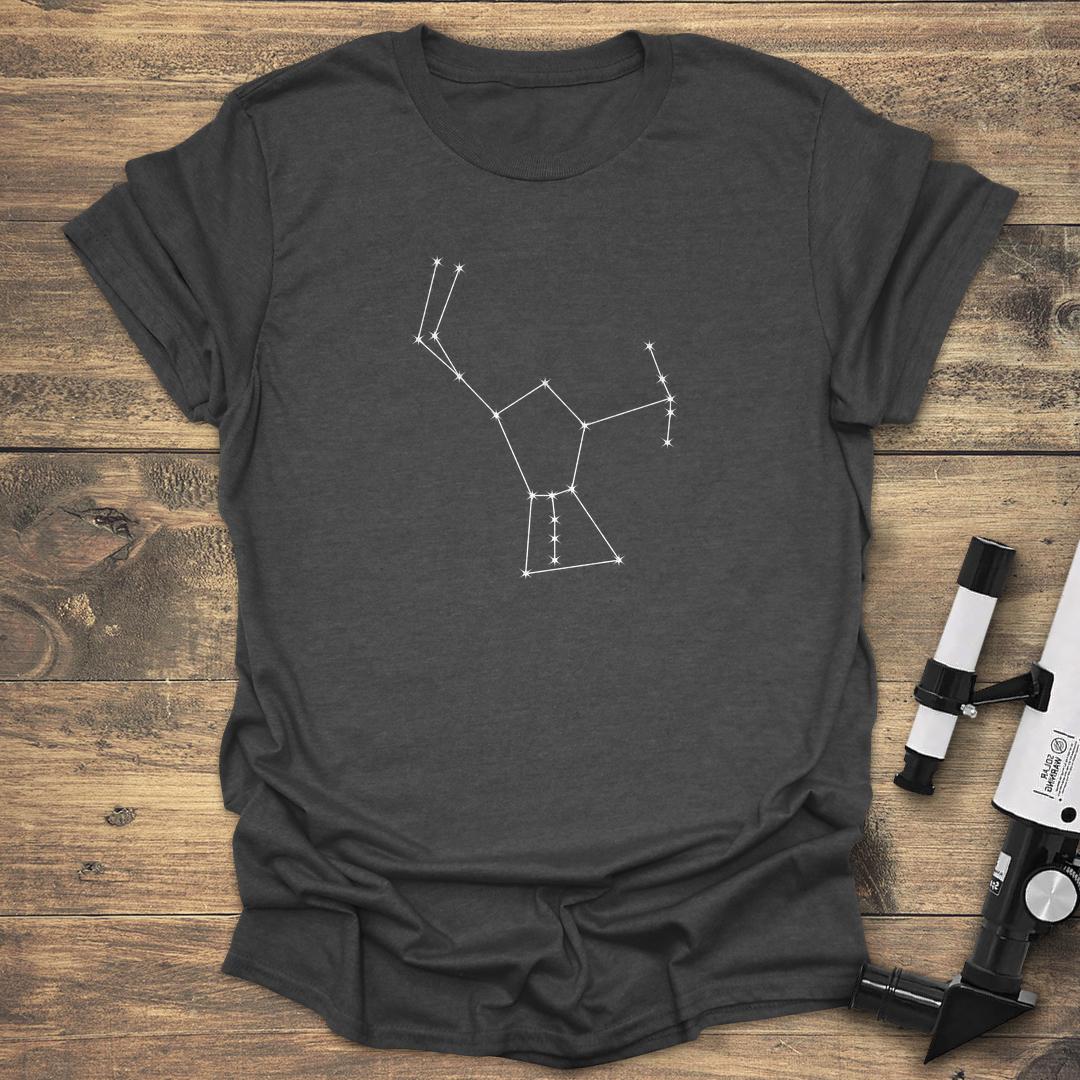 Orion Constellation Line art - Dark heather T-Shirt