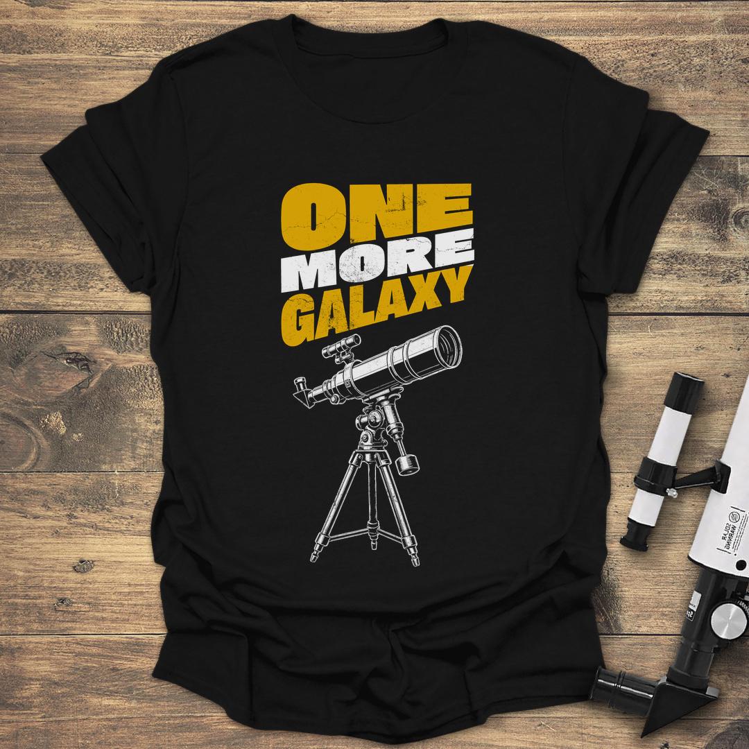 One More Galaxy Telescope - Black T-Shirt