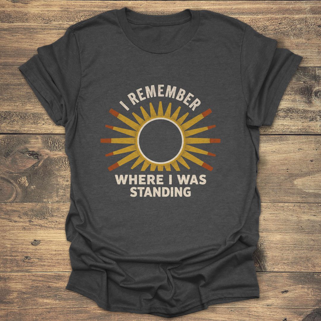 I Remember Where I Was - Dark heather T-Shirt