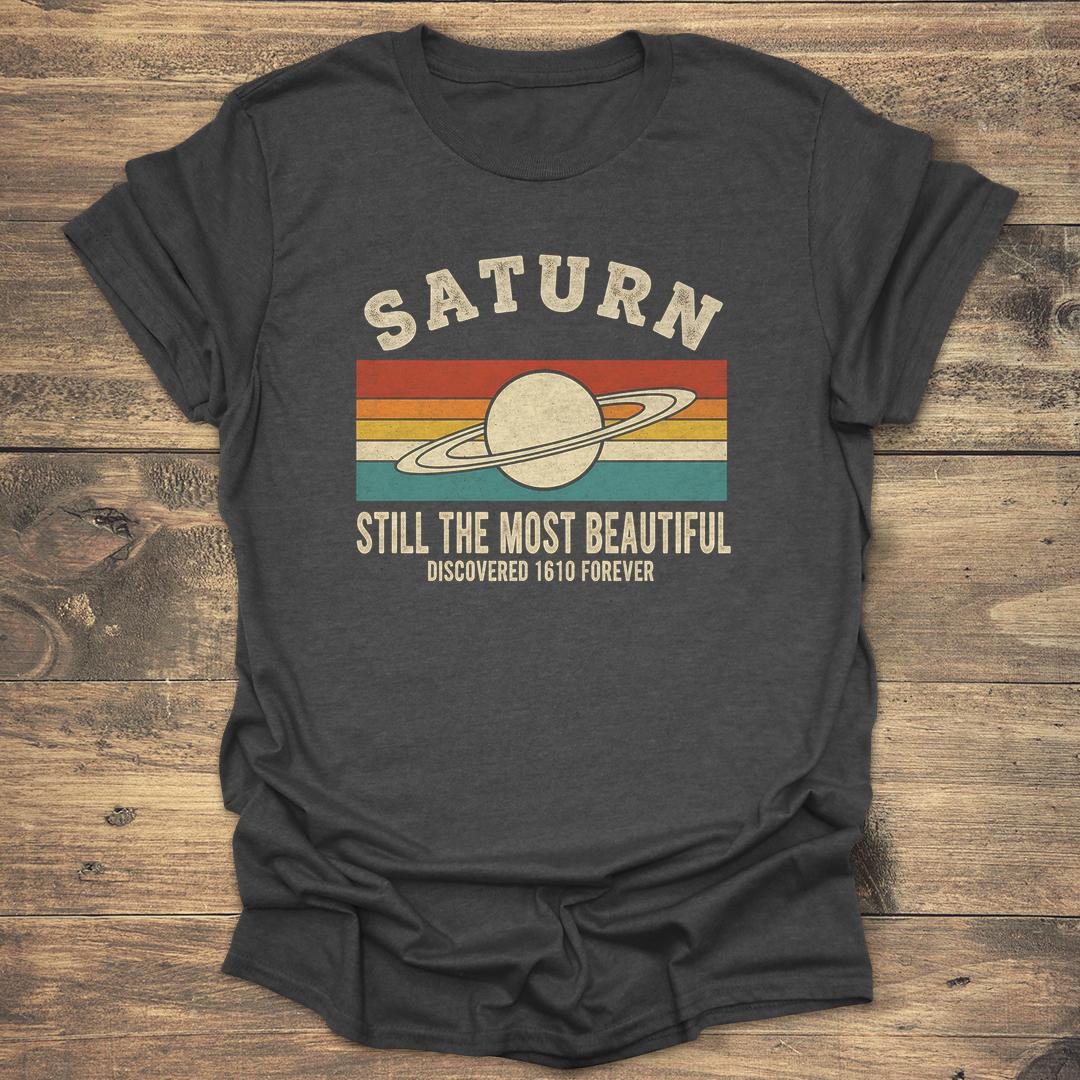 Saturn Still The Most Beautiful - Dark heather T-Shirt