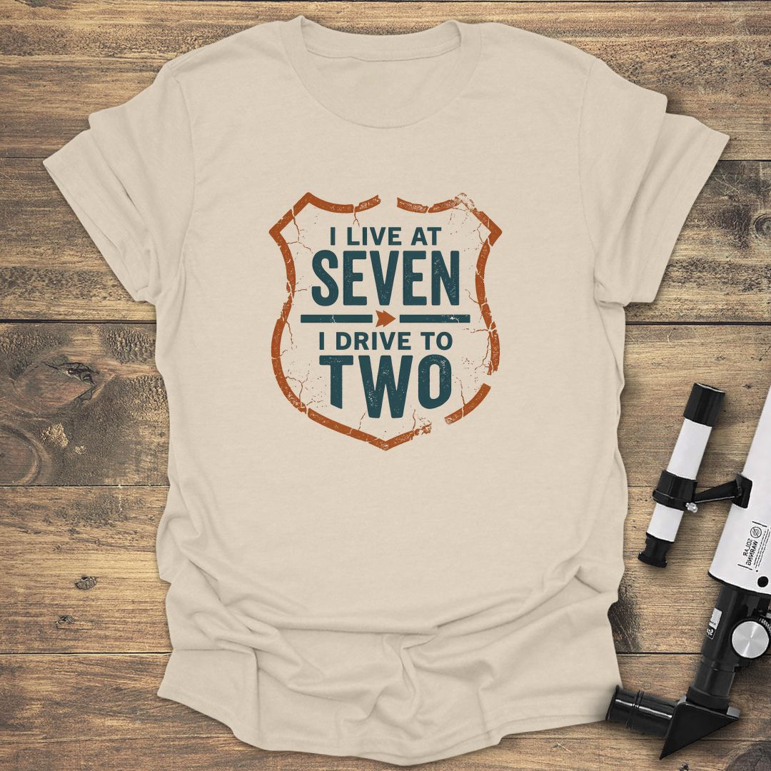 Live At Seven Drive To Bortle Two - Natural t-shirt
