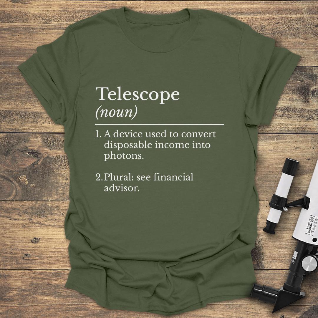 Telescope Definition - Military Green T-Shirt