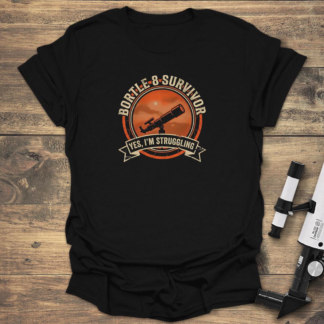 Bortle 8 Survivor - Black T-Shirt