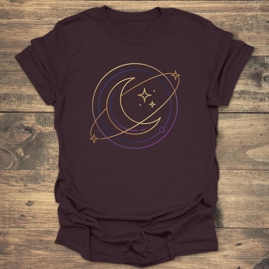 Moon Orbit Gradient - Dark Chocolate T-Shirt