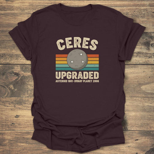 Ceres Upgraded Asteroid - Dark Chocolate T-Shirt