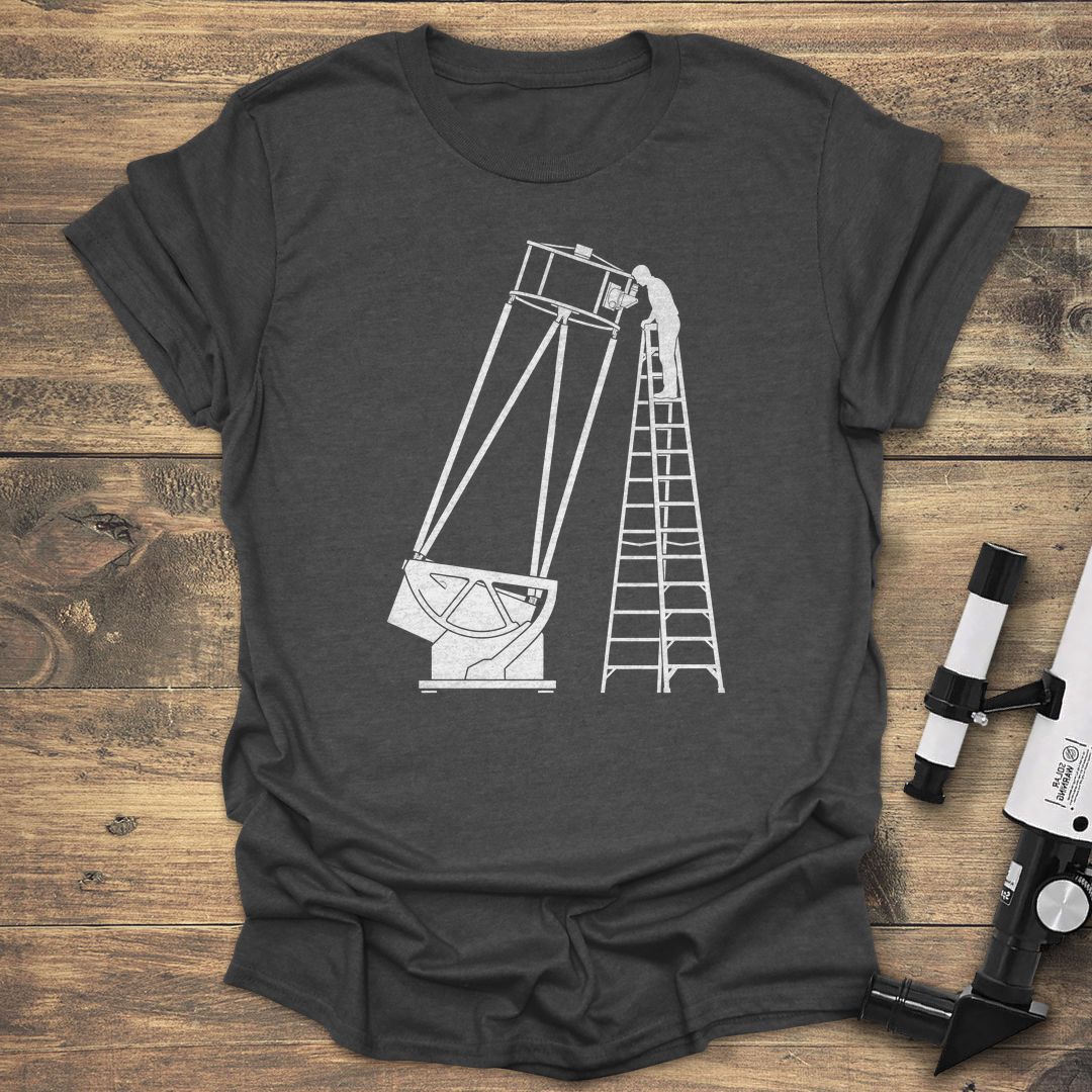 Giant Dobsonian Observer - Dark Heather t-shirt