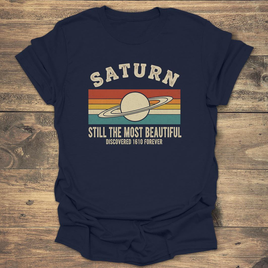 Saturn Still The Most Beautiful - Navy T-Shirt