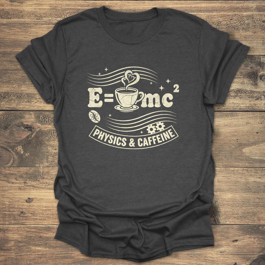 Physics and Caffeine - Dark heather T-Shirt