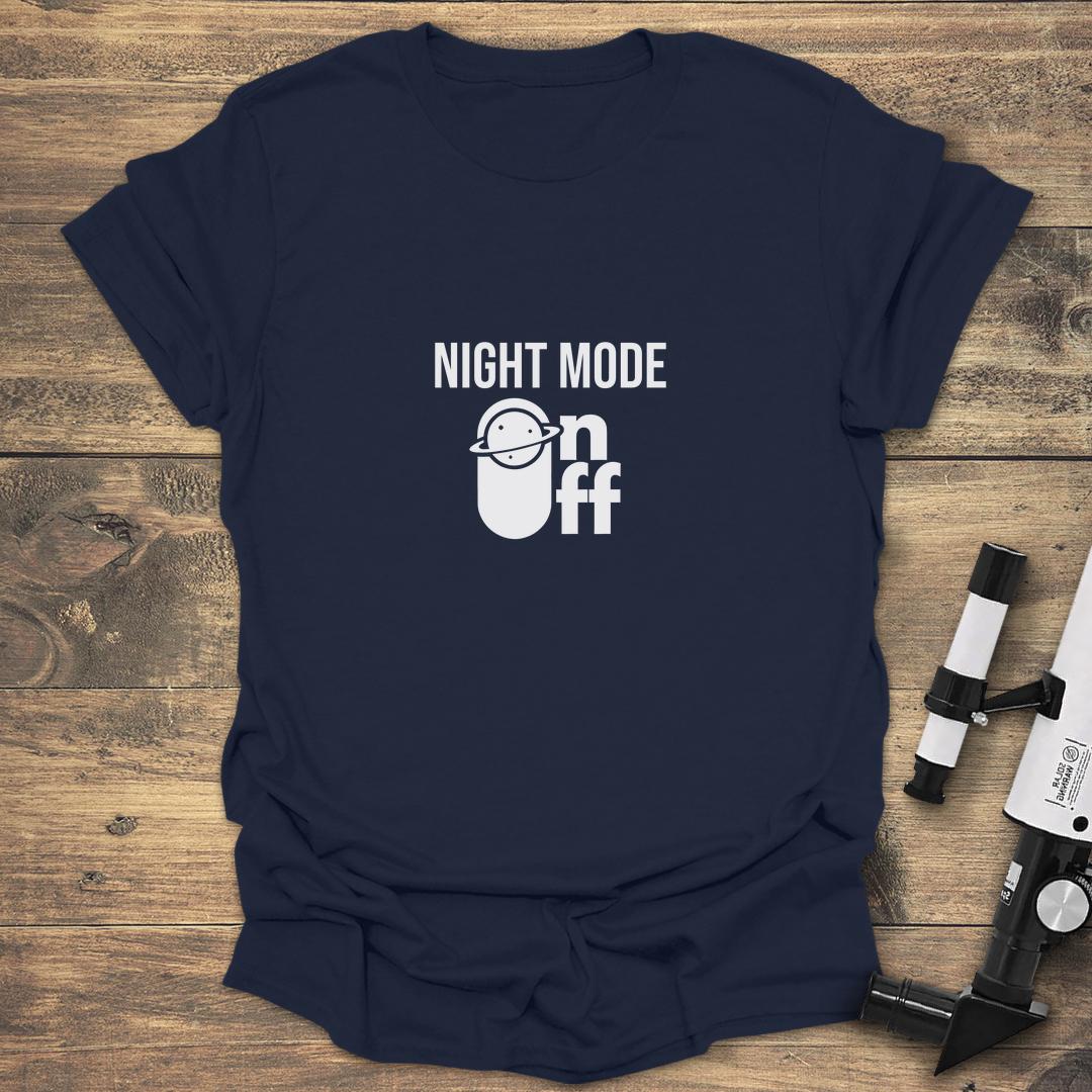 Night Mode On - Navy T-Shirt