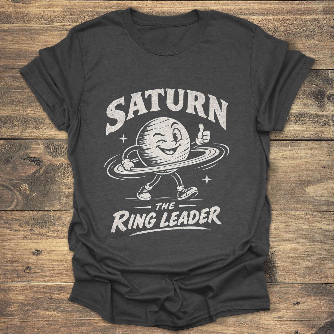 Saturn The Ring Leader - Dark Heather t-shirt