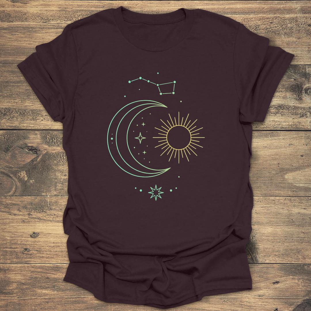 Luminous Skyward Alignment - Dark Chocolate T-Shirt