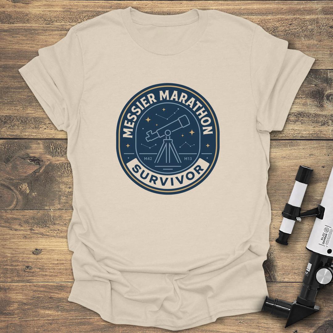 Messier Marathon Survivor - Natural T-Shirt