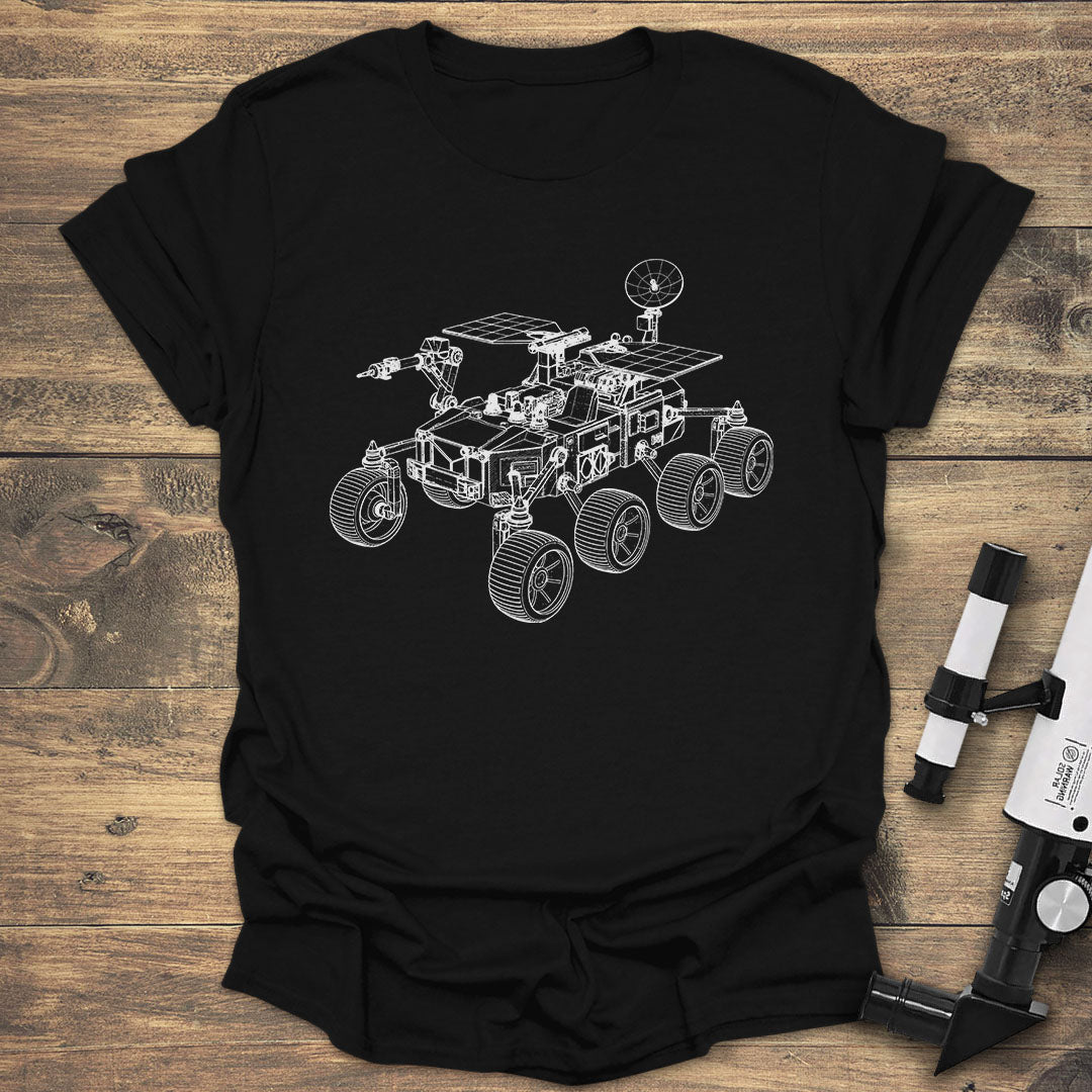 Rover Blueprint - Black T-Shirt