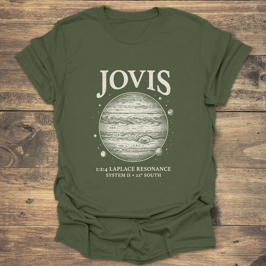 Jovis Jupiter Laplace Resonance - Military Green T-Shirt