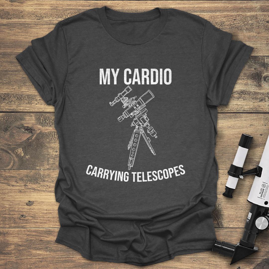 My Cardio Carrying Telescopes - Dark heather T-Shirt